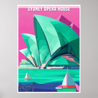Poster Sydney Opera House Autrialia