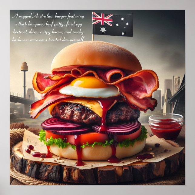 Poster Sydney Sizzle Burger (Frente)