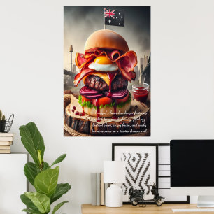 Poster Sydney Sizzle Burger 24x36