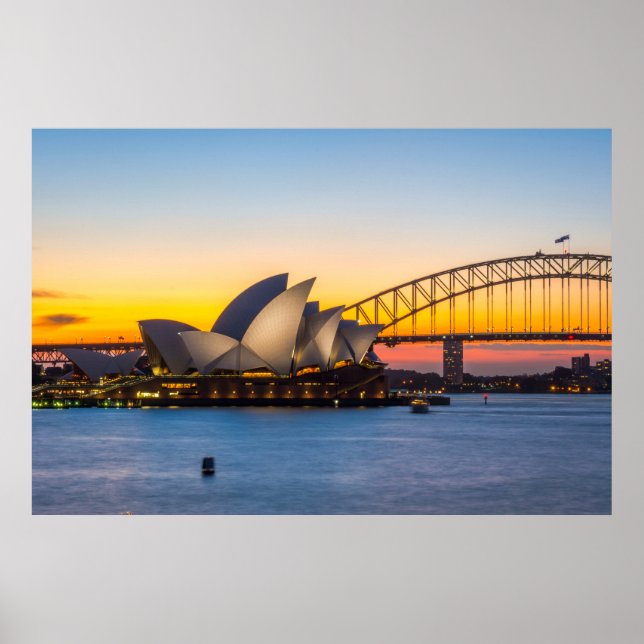 Póster Sydney Sunset (Frente)