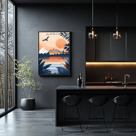 Poster Sydney Sunset - Ópera House e Ponte Harbour