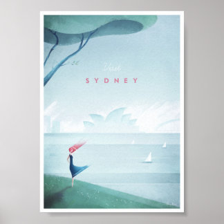 Póster Sydney Viagens vintage