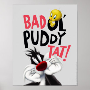 Póster SYLVESTER™ E TWEETY™ - Porco de Ol médio