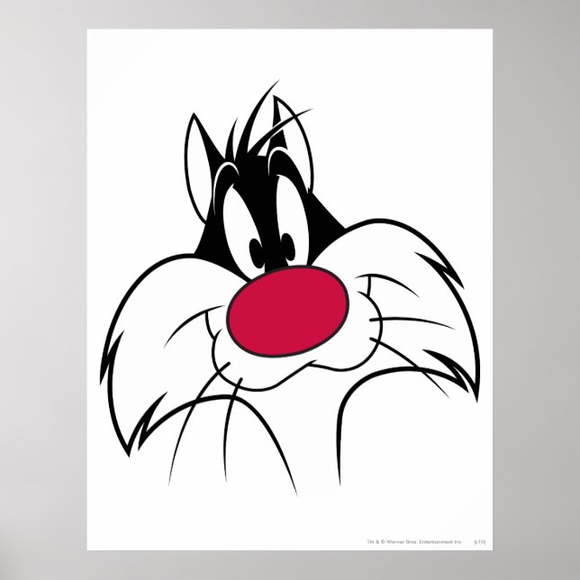 Póster SYLVESTER™ Red Nose Face (Frente)