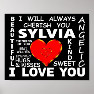 Poster Sylvia I Te Amo
