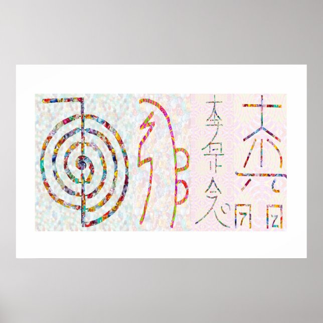 Póster SYMBOL ART 2014 - Prática Mestra em Reiki (Frente)