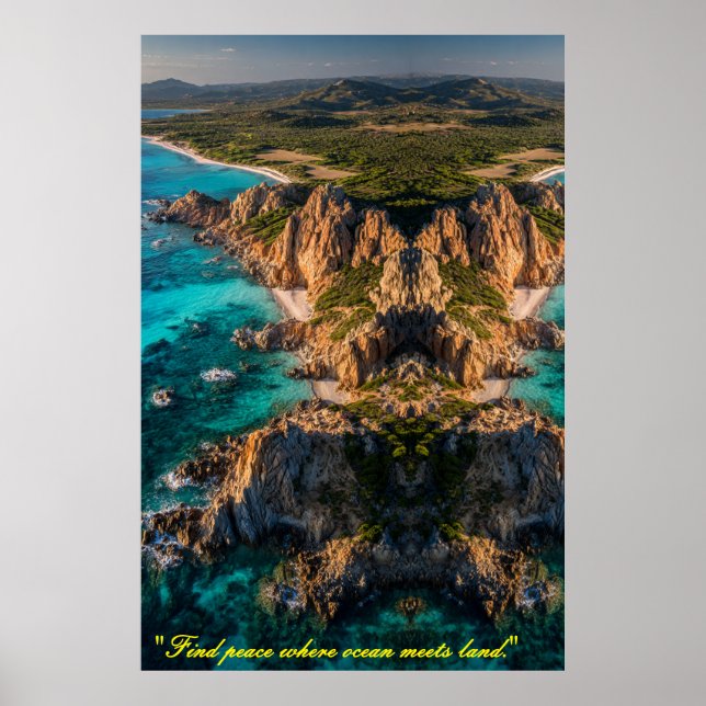 Poster Symmetry of the Sea and Land (Frente)