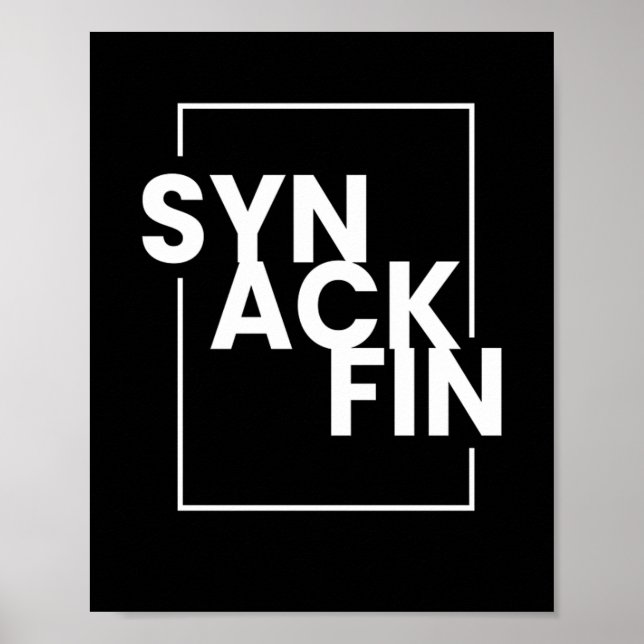 Poster SYN ACK FIN IT Hacker Code (Frente)