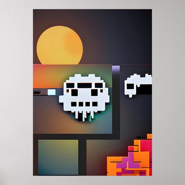 Poster Synthwave Neuralidade Modernista (Frente)