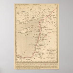Poster Syrie e la Palestina do de, 624 apres JC da