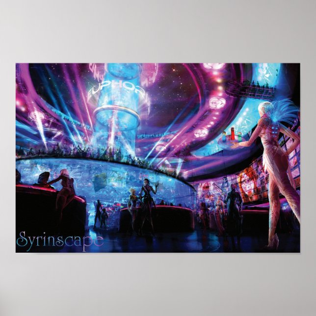 Póster Syrinscape Cyberpunk Disco (Frente)