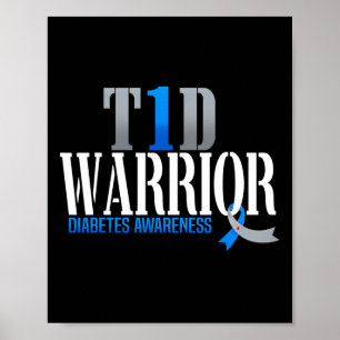 Poster T1d Guerreiro Diabetes Sensibilização Tipo 1 Guerr