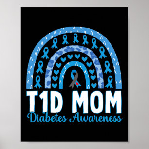 Poster T1D Mãe Dose Arco-Íris Sensibilização Novembro Tip
