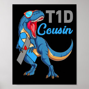 Poster T1d Primo Tipo 1 Sensibilização Mês da Diabetes Di