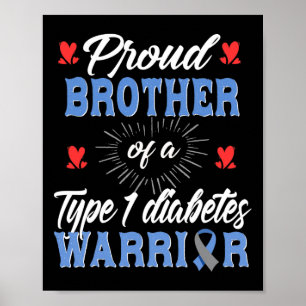 Poster T1d Sensibilização do Irmão Orgulhento Diabetes Ti