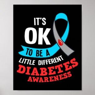 Poster T1D Tipo 1 Diabetes Presente Sensibilização para a
