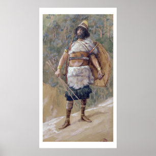 Poster T30121 um guerreiro do antigo testamento (w/c no