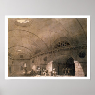 Póster T31459 uma cena da prisão, 1794 (caneta & tinta,