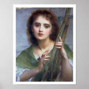 Póster T31601 A Lady with Lyre (painel)