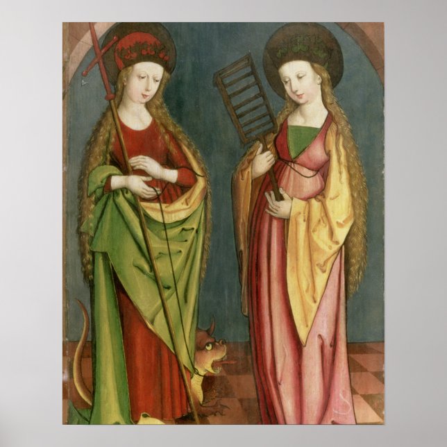 Póster T32982 Rua. Margaret de Antioch e Ruas. Fé, c.15 (Frente)