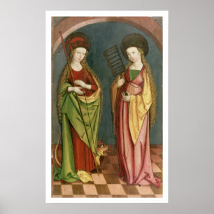 Póster T32982 St Margaret de Antioch e de fé do St., c.1