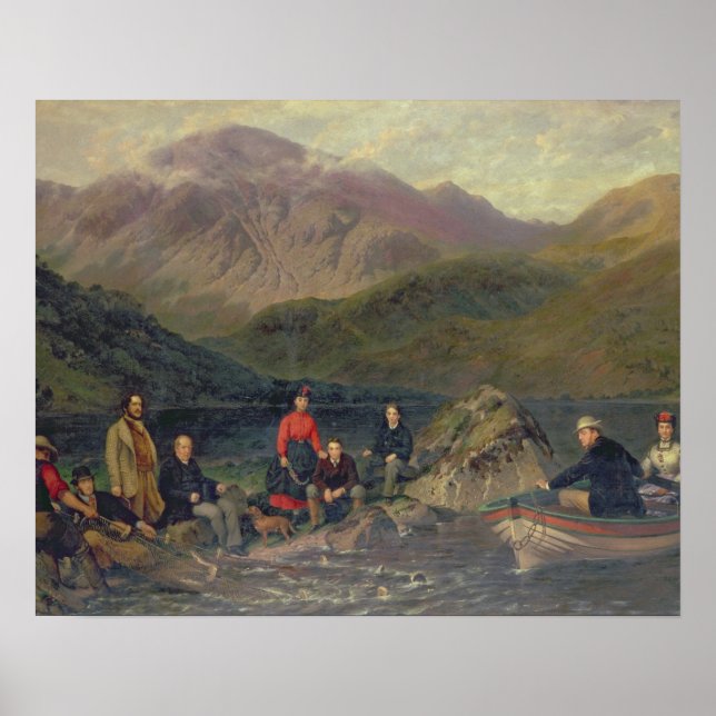 Póster T7833 Pesca na água do Havaí (Frente)