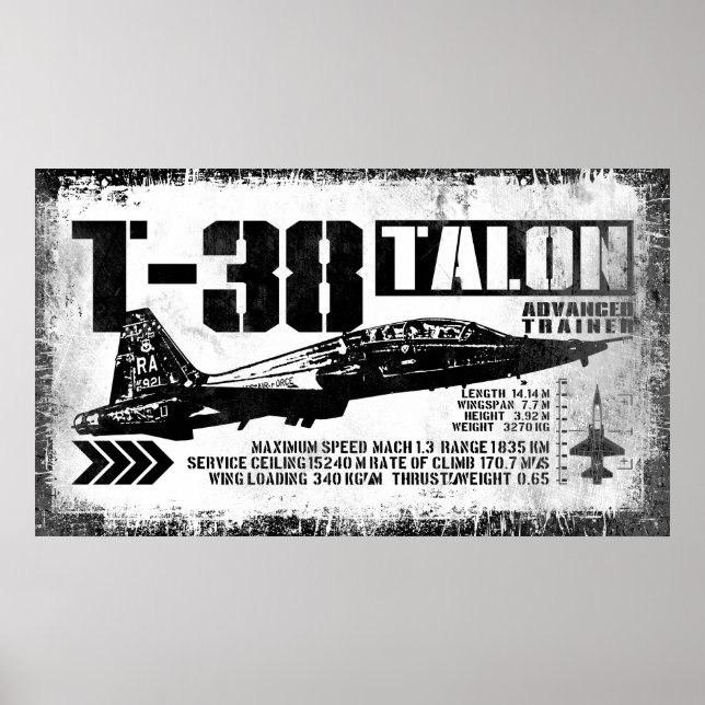 Poster T-38 Talão (Frente)