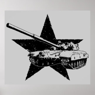Poster T-64 Tanque de batalha principal