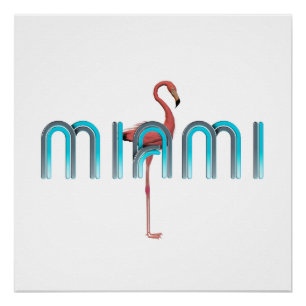 Póster T Miami