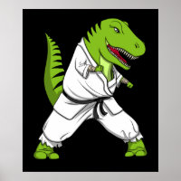 T-Rex Dinossaur Ninja Artes Marciais Karate