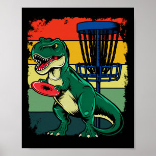 Poster T Rex Frisbee Dinossauro Lançador Recreativo Dino 