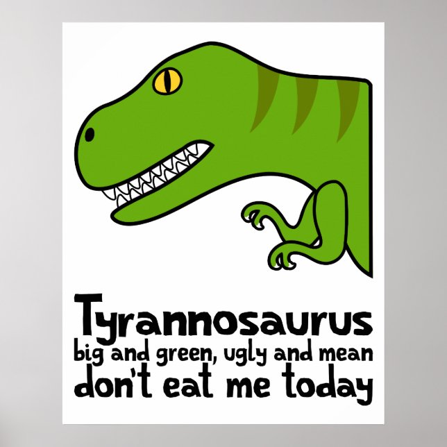 Poster T-Rex Haiku (Frente)