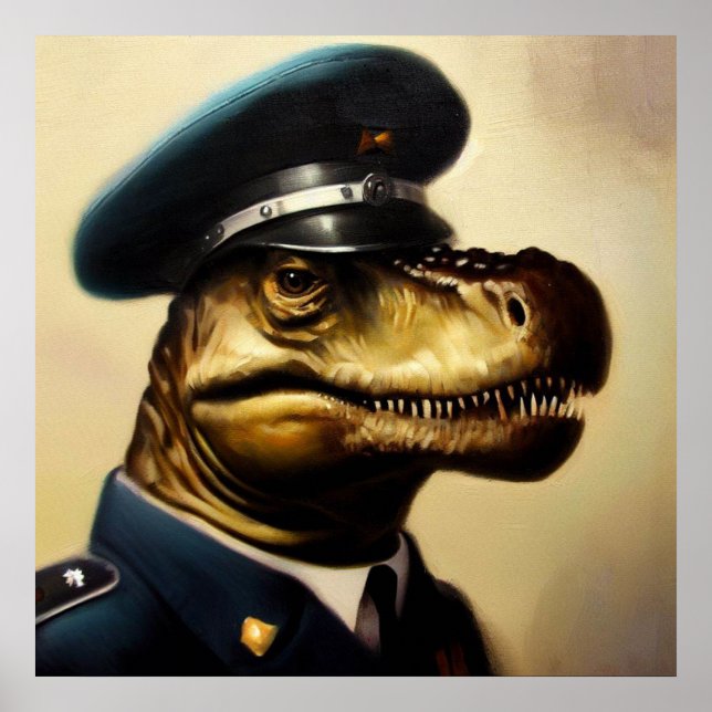 Poster T Rex Policial (Frente)