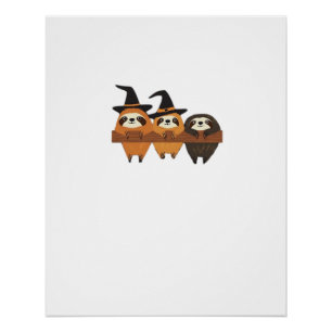 Póster T-Shirt Essencial Preguiça de Halloween