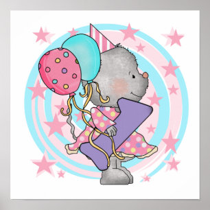 Póster T-shirts e presentes primeiros aniversarios do rat