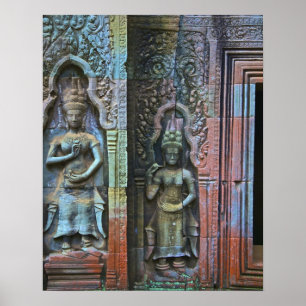 Poster Ta Prohm Temple, Siem Reap Province, Cambodia
