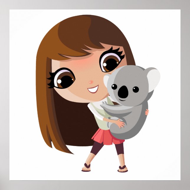 Póster Taara e Pudim Koala (Frente)