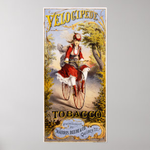 Póster Tabaco do Velocipede