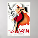 Poster Tabarin por Paul Colin | Art Deco 1920<br><div class="desc">Sensual Vintage Art Deco, c 1928, intitulado "Tabarin", o nome de um Cabaret imortal com este poster pelo artista Paul Colin (1892-1985). Misturando negócios com prazer, ele e o entretenedor, Josephine Baker se tornou extremamente bem-sucedida na Paris, 1920 Jazz Age. Amante e amigo de Baker, Colin projetou a magnífica poster...</div>