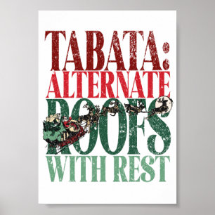 Poster TABATA Versão de Natal divertida dos Termos de Mal