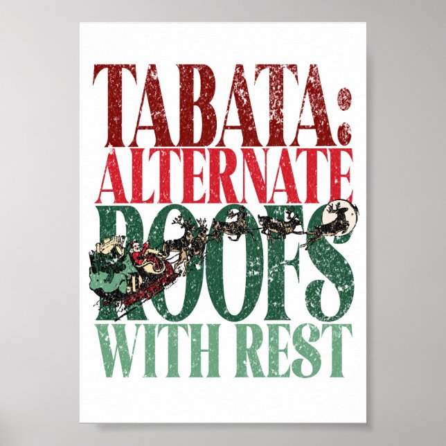 Poster TABATA Versão de Natal divertida dos Termos de Mal (Frente)