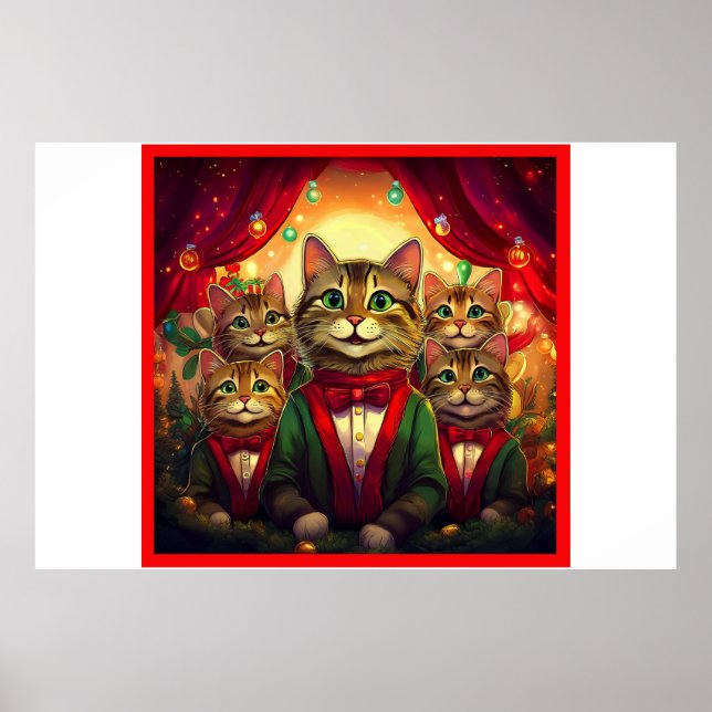 Poster Tabby Cat Choir (Frente)