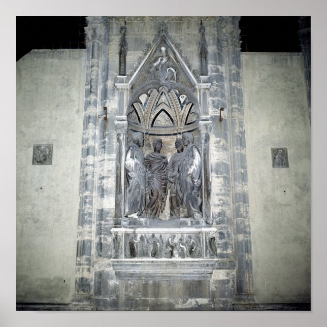 Póster Tabernacle com quatro Santos coroados (Frente)