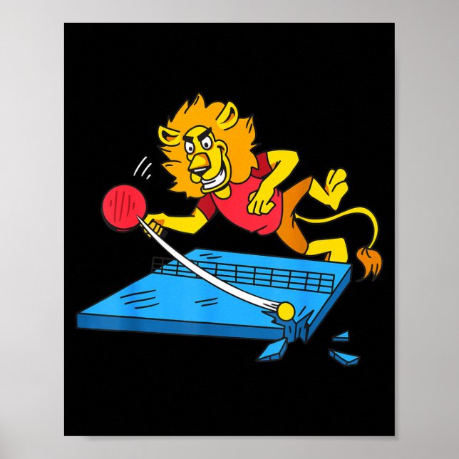 Poster Table Tennis Lion Ng Ng Lion Outfit Table Tennis  (Frente)