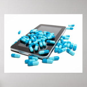 Poster Tablet and pills