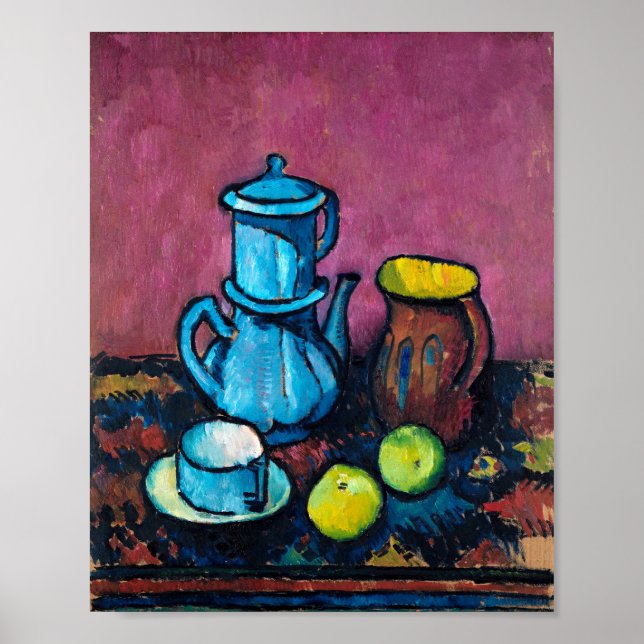 Poster Tableware e Maçãs de Café | Alexander Kanoldt (Frente)
