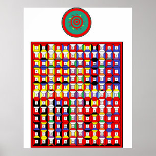 Póster Tabuleta do fogo de Enochian