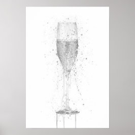 Poster Taça de Champanhe