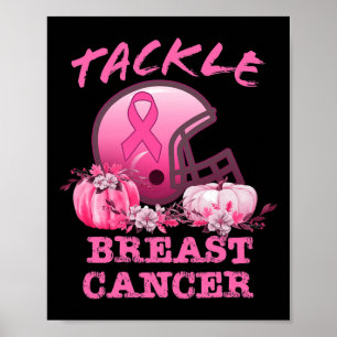 Poster Tackear o Cancer de futebol do Cancer da mama Awar
