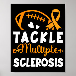Poster Tackle Futebol Fita Laranja Esclerose Múltipla A